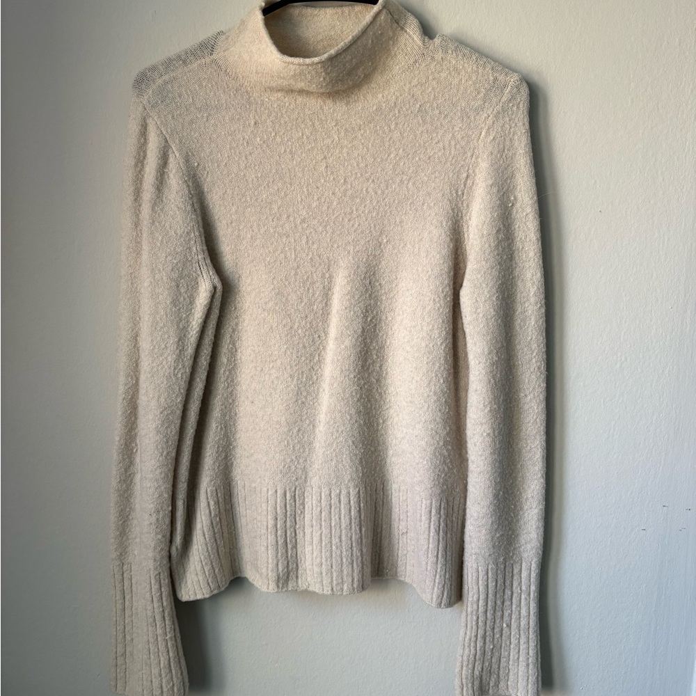 Madewell Cream Cowl Neck Sweater Soft Knit